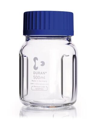 Wide mouth bottle DURAN® GLS 80 with baffles, 500 ml, 1 Piece