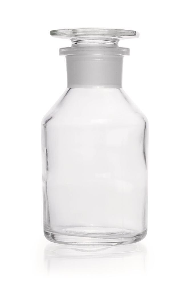 Wide mouth bottle with ground glass joint Clear glass, 100 ml, 10 Piece(s)