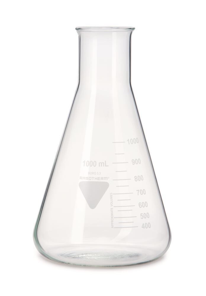 Erlenmeyer flasks RASOTHERM® Wide neck, 1000 ml, 10 Piece(s)