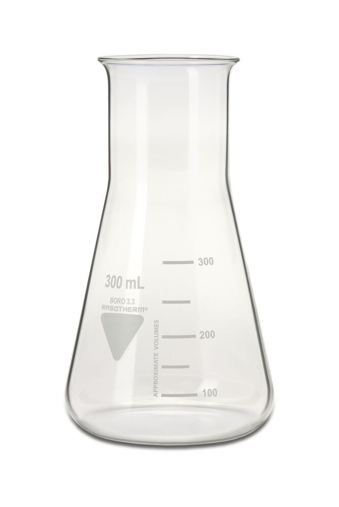 Erlenmeyer flasks RASOTHERM® Wide neck, 300 ml, 10 Piece(s)