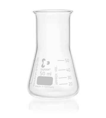 Beute Erlenmeyer DURAN® Collo largo, 50 ml, 10 Pezzo(i)