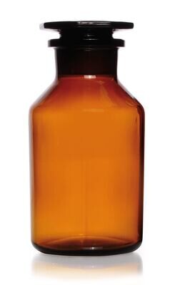Bottiglia a bocca larga con giunto in vetro smerigliato Vetro marrone, 1000 ml, 1 Pezzo