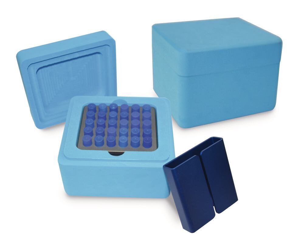 Cooling system FreezeBox Cryogenic, No. of slots, 30, Suitable for, 2 ml cryogenic vials , 1 Piece