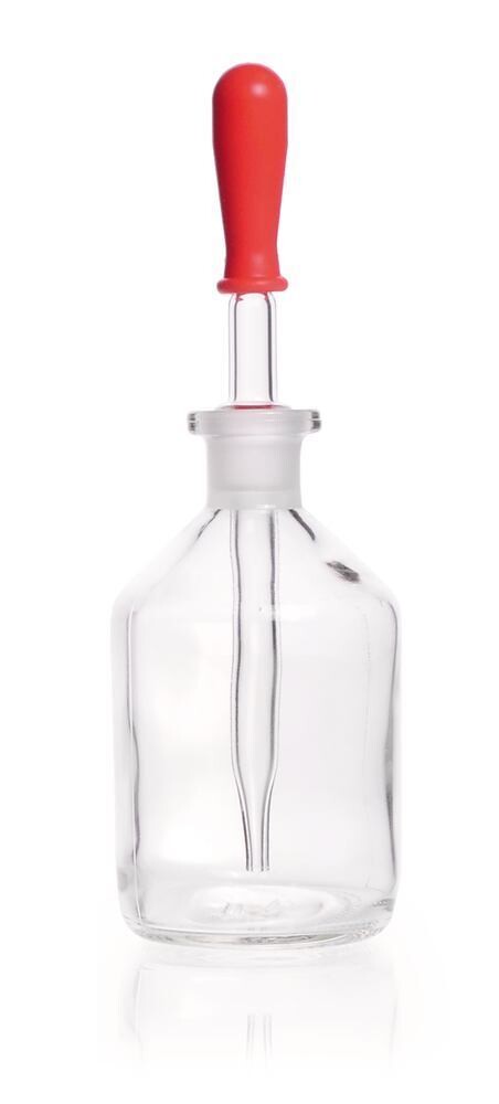 Dropper bottle with pipette Clear glass, 100 ml, 10 Piece(s)