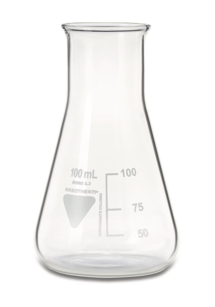 Fioles Erlenmeyer RASOTHERM® Col large, 100 ml, 10 Pièce(s)