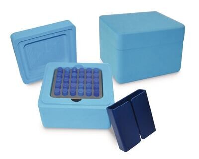 Cooling system FreezeBox Cryogenic, No. of slots, 30, Suitable for, 5 ml cryogenic vials , 1 Piece