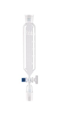 Dropping funnels cylindrical with solid glass plugs, 50 ml, 1 Piece