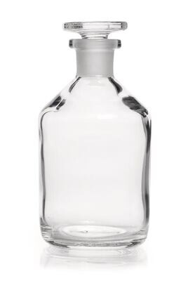 Frasco de boca estrecha con junta de vidrio esmerilado Vidrio transparente, 100 ml, 10 Unidad(es)