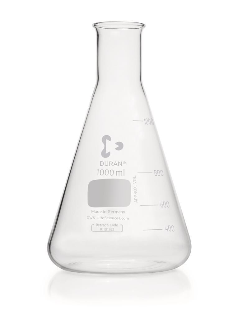 Erlenmeyer flasks DURAN® Narrow neck, 1000 ml, 1 Piece