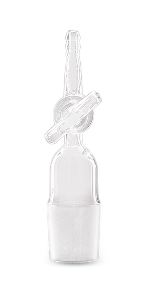 Pieza de transición con núcleo y llave de paso Oliva para tubo recto, 14/23, 1 pieza