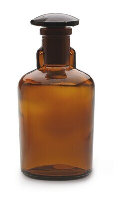 Flacone contagocce con tappo in vetro Vetro marrone, 50 ml, 1 Pezzo