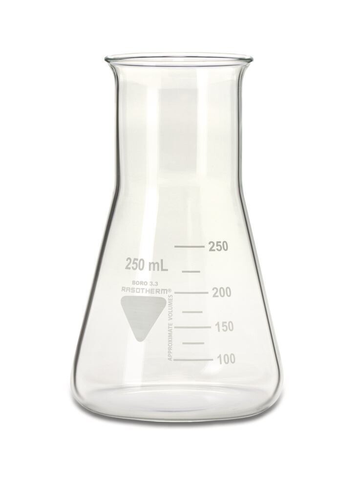 Erlenmeyer flasks RASOTHERM® Wide neck, 250 ml, 10 Piece(s)