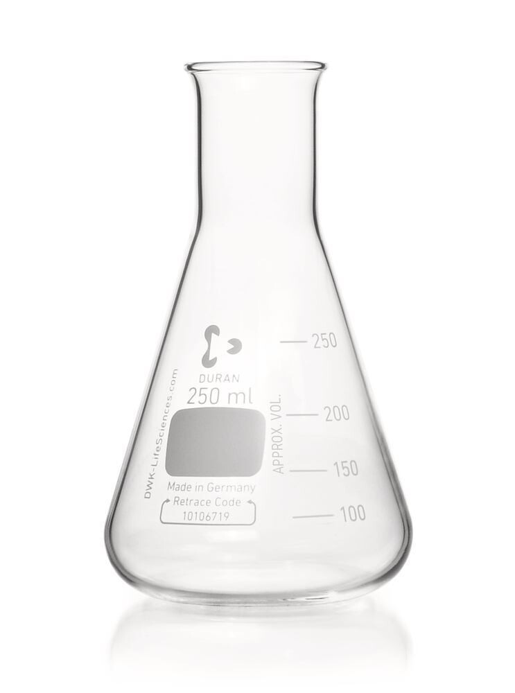 Erlenmeyer flasks DURAN® Narrow neck, 250 ml, 10 Piece(s)