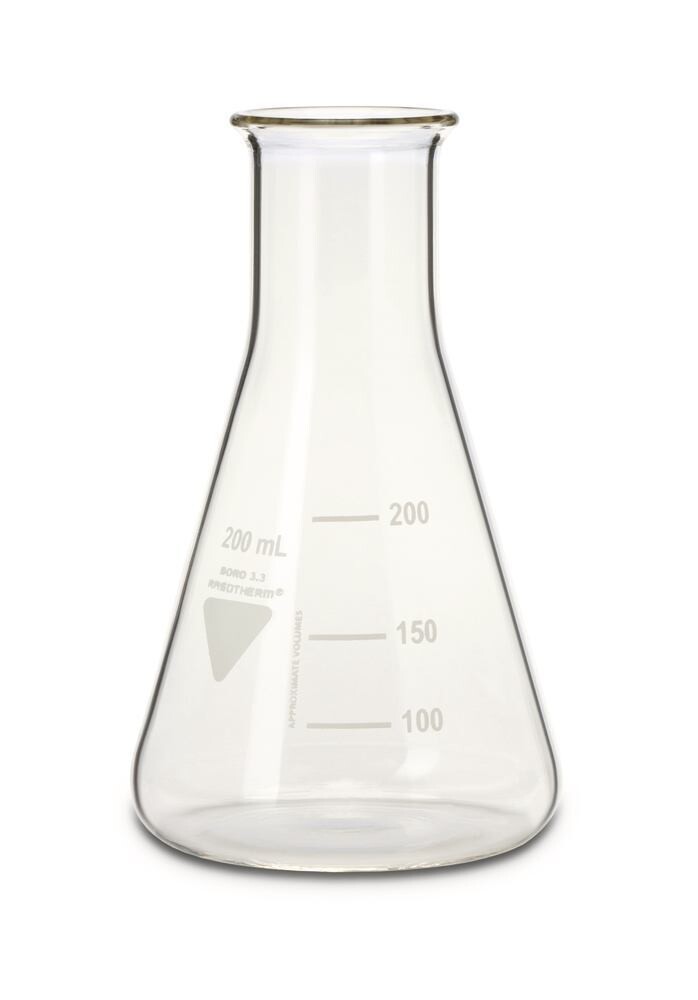 Erlenmeyer flasks RASOTHERM® Narrow neck, 200 ml, 10 Piece(s)