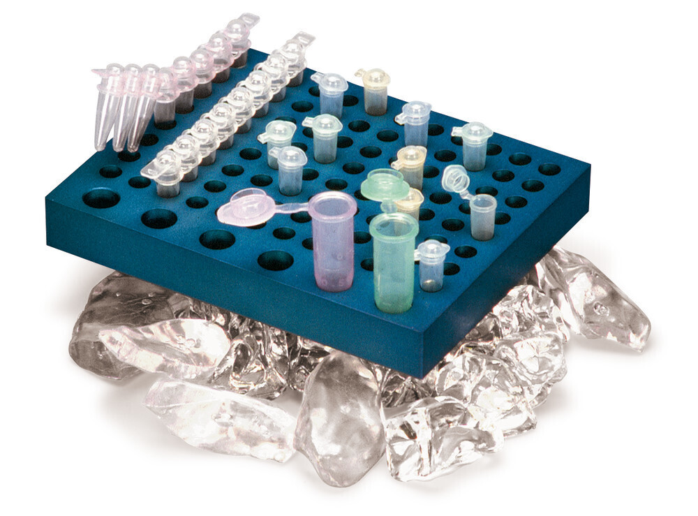 Rack de refroidissement ROTILABO® Alu.Rack pour flacons de réaction de 0,5/1,5 ml, 1 pièce