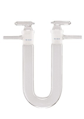 Tubo di asciugatura con rubinetti NS, Altezza, 125 mm, 14/23, 1 Pezzo