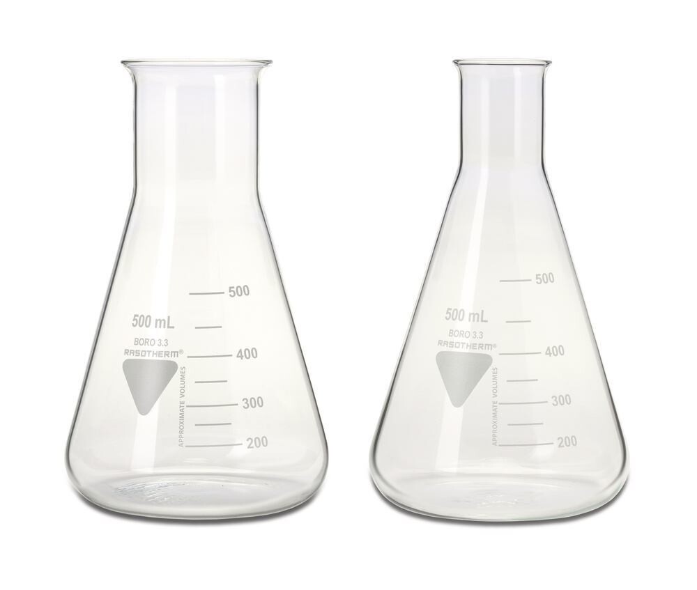 Erlenmeyer flasks RASOTHERM® Wide neck, 25 ml, 10 Piece(s)