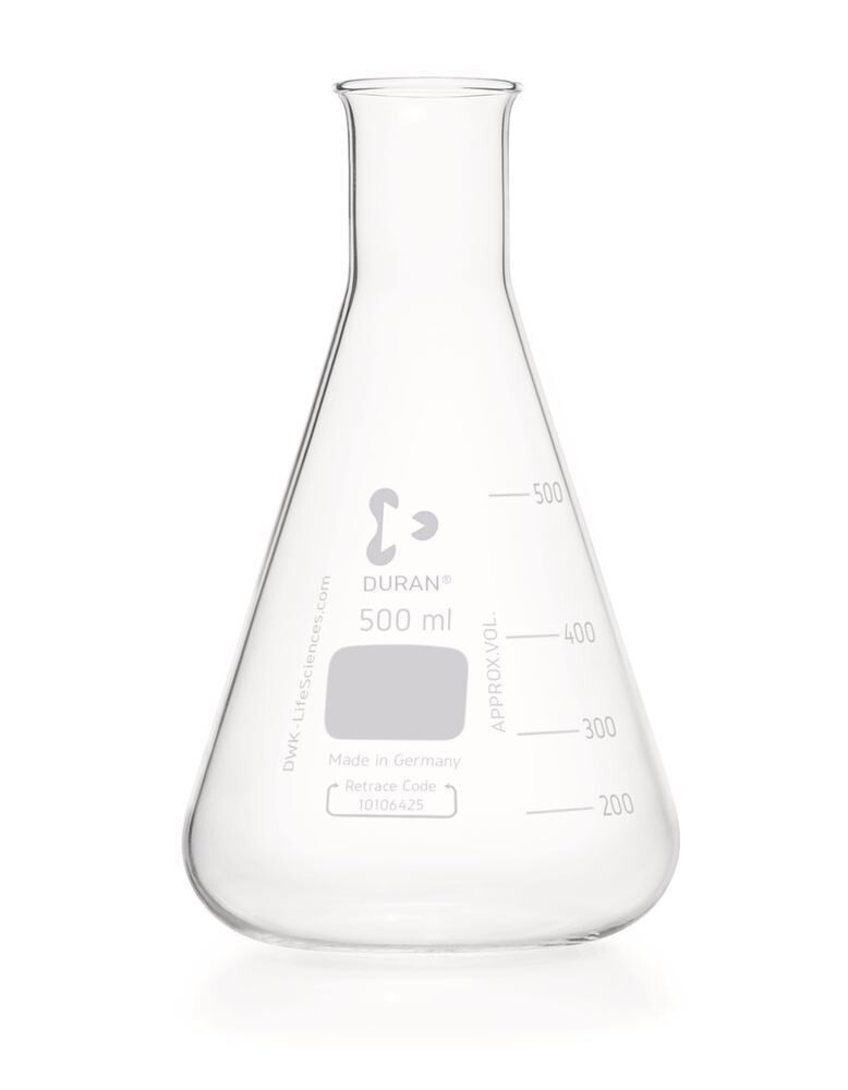 Erlenmeyer flasks DURAN® Narrow neck, 500 ml, 10 Piece(s)