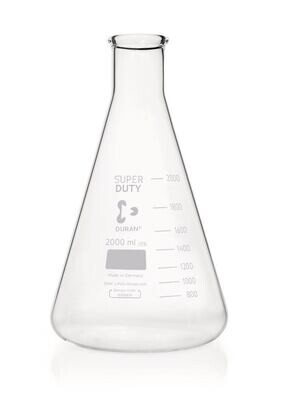 Erlenmeyer flasks DURAN® Super Duty Narrow neck, 2000 ml, 10 Piece(s)