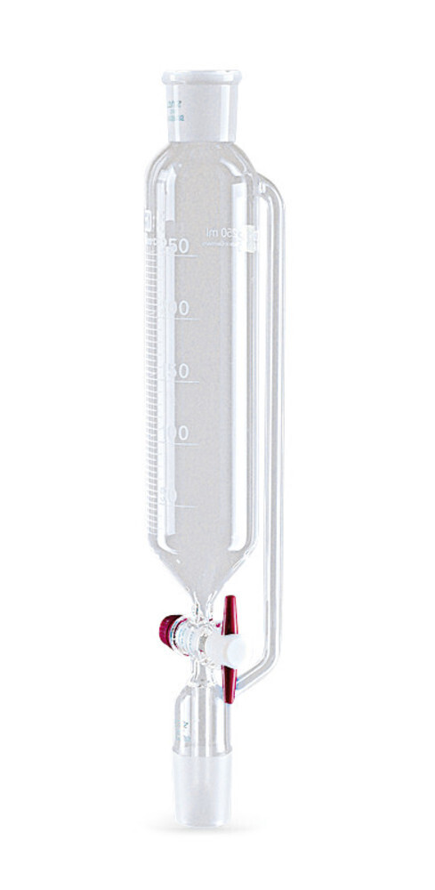 Tropftrichter mit Druckausgleich, mit PTFE-Küken, NS 14/23, 50 ml, 1 Stück