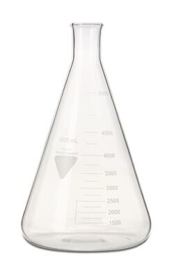 Matraces Erlenmeyer RASOTHERM® Cuello estrecho, 5000 ml, 1 Pieza