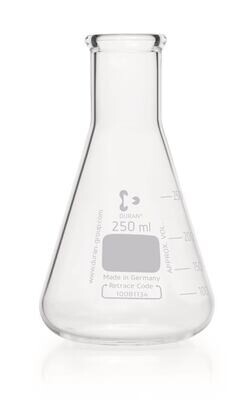 Beute Erlenmeyer DURAN® Super Duty collo stretto, 250 ml, 10 Pezzo(i)