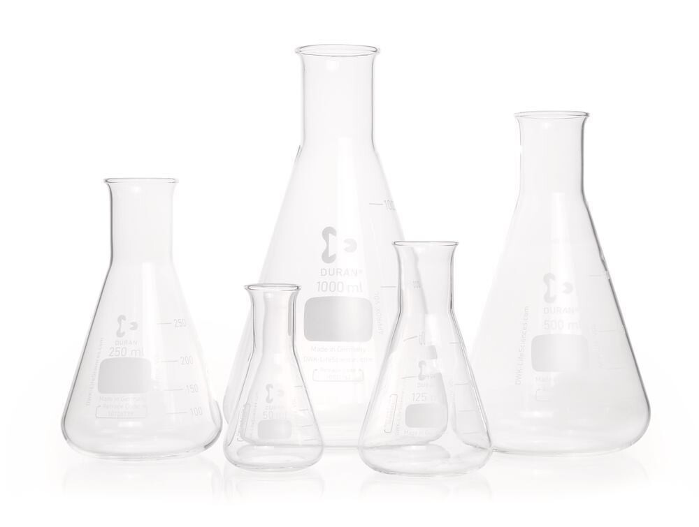 Erlenmeyer flasks DURAN® Narrow neck, 25 ml, 10 Piece(s)