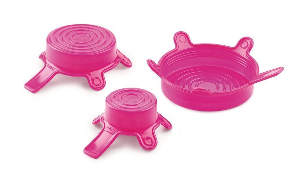 Silicone covers DURAN® Set S/M/L, pink, 1 Set