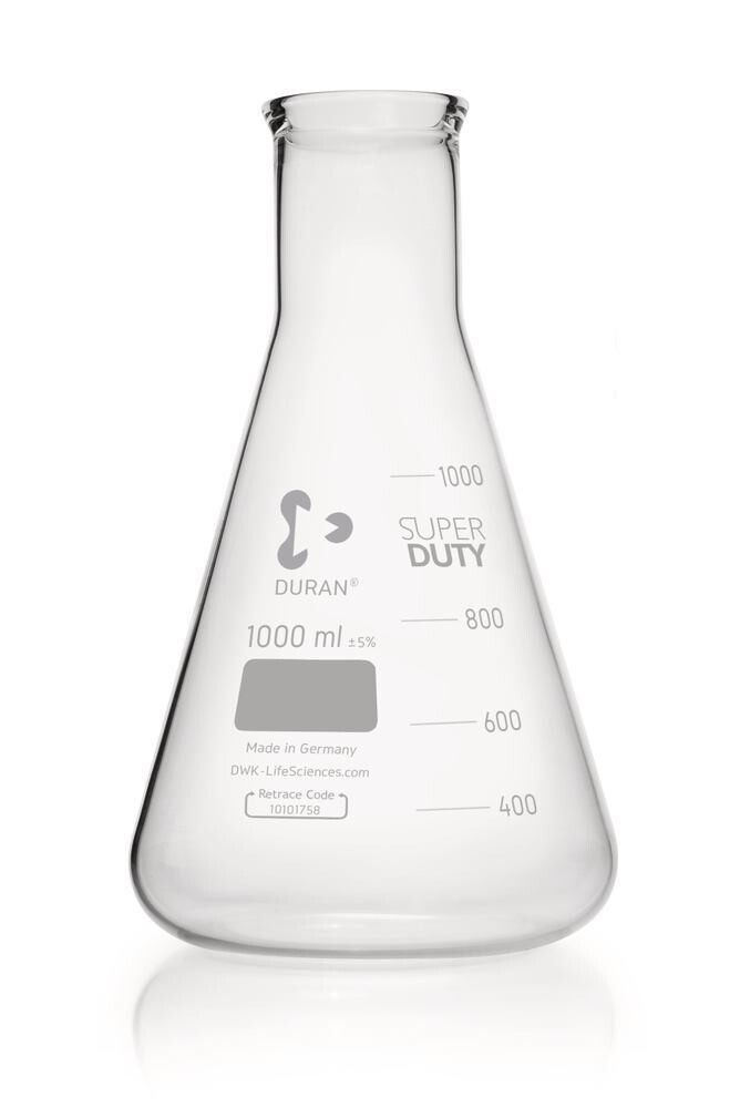 Erlenmeyer flasks DURAN® Super Duty Wide neck, 1000 ml, 10 Piece(s)