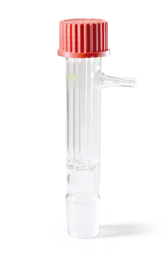 Bubble counters with ground glass joint, Threaded connection GL 14, 14/23, 1 Piece