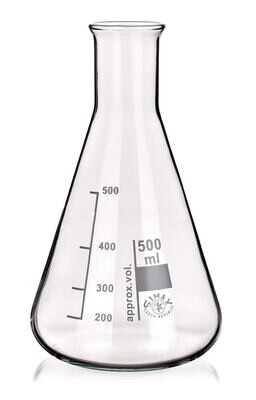 Rotilabo®-Enghals-Erlenmeyerkolben, Borosilikatgl. 3.3, mit Teilung, 1000 ml, 10 Stück