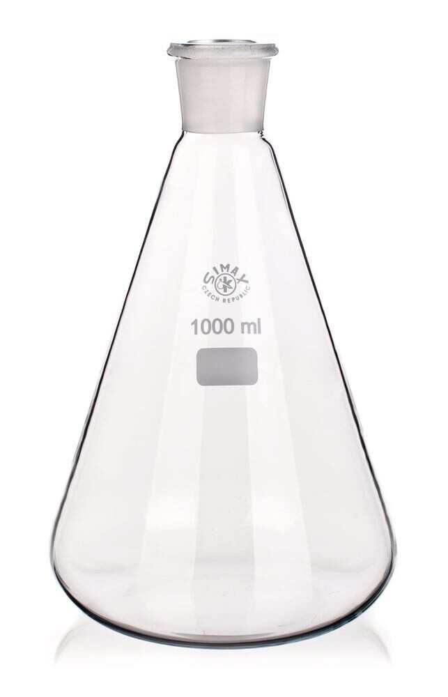 Erlenmeyer flasks ROTILABO® with ground glass joint, 1000 ml, 29/32, 10 Piece(s)