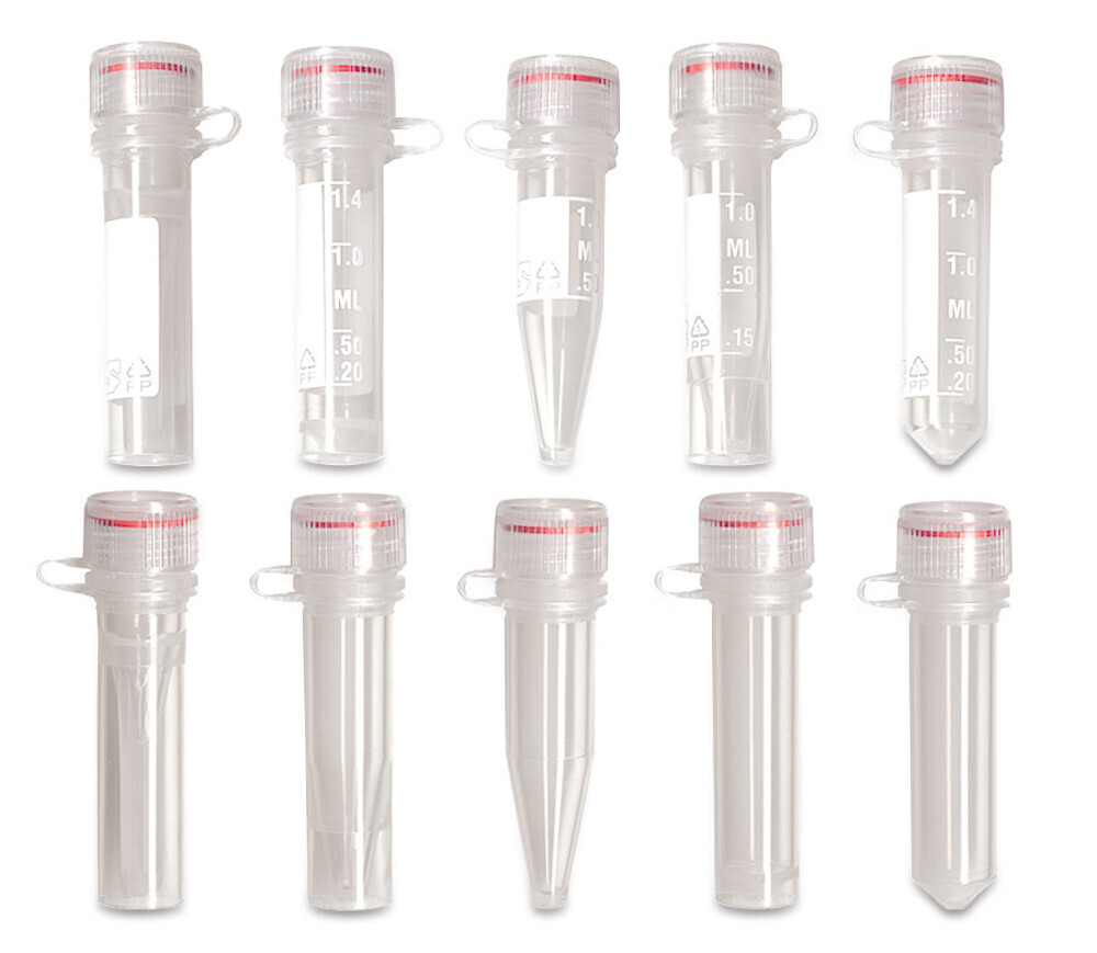 Screw vials free-standing, 0.5 ml, 1000 Piece(s)