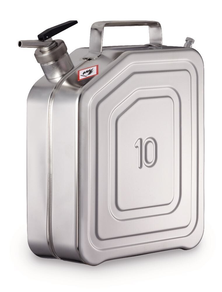 Safety canisters with self-closing tap for storage lying down, 10 l, 10KZ, 1 Piece
