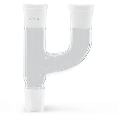 Double-neck attachment, 24/29, 19/26, 1 Piece