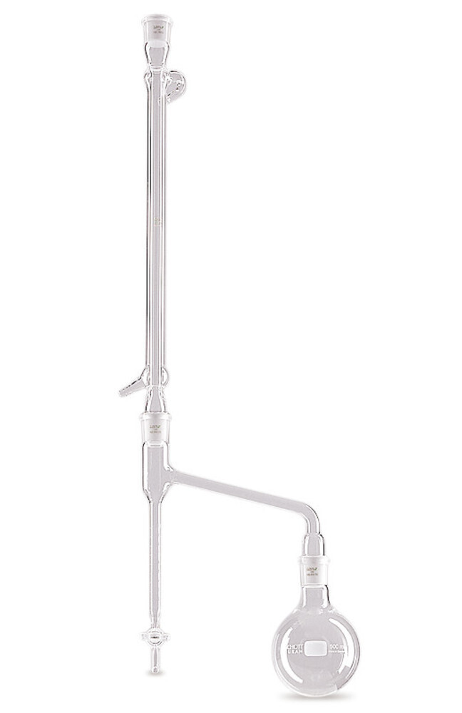 Water determination measuring tube according to Dean Stark, Zero point at the stopcock, 1 Piece