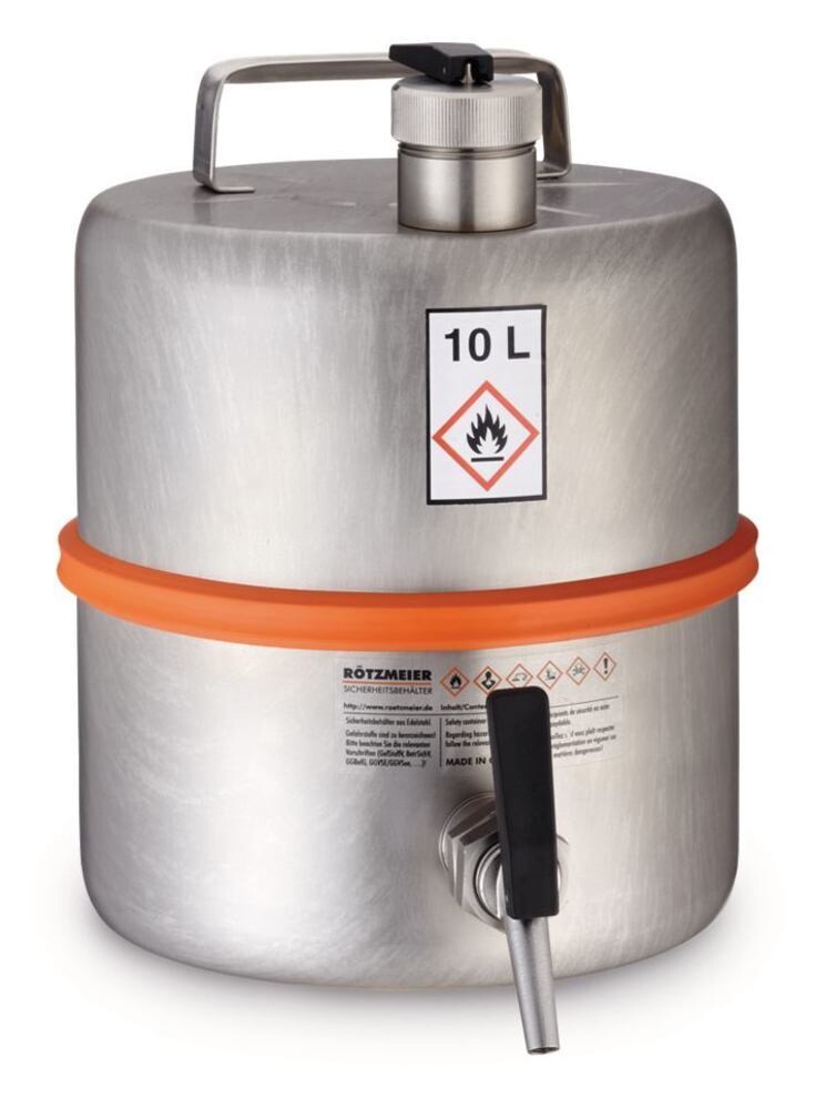 Safety barrel With self-closing tap, 10 l, 10Z, 1 Piece