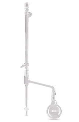Water determination measuring tube according to Dean Stark, Zero point above stopcock, 1 Piece