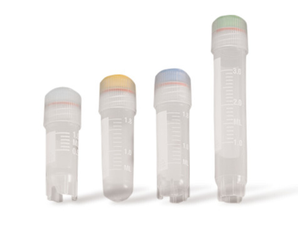 Cryogenic vials free-standing outer thread, 5 ml, Lip seal, 100 Piece(s)