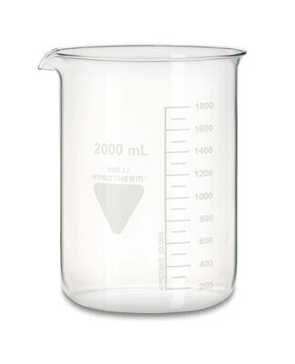 Becherglas RASOTHERM niedrige Form, 2000 ml, 10 Stück