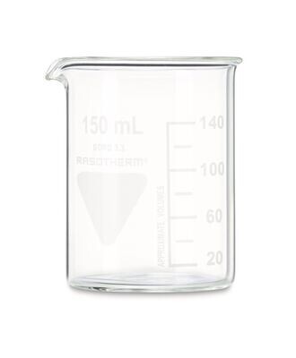 Vaso de precipitados RASOTHERM® Corto, 150 ml, 10 Unidad(es)