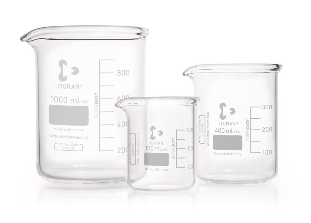 Beaker DURAN® Super Duty low form, 600 ml, 10 Piece(s)