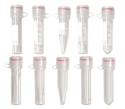 Reaktionsgefäße m. Schraubver., PP, steril, freistehend, 1,5 ml, 500 Stück