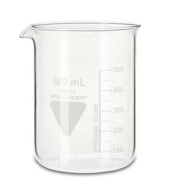 Vaso de precipitados RASOTHERM® Corto, 600 ml, 10 Unidad(es)
