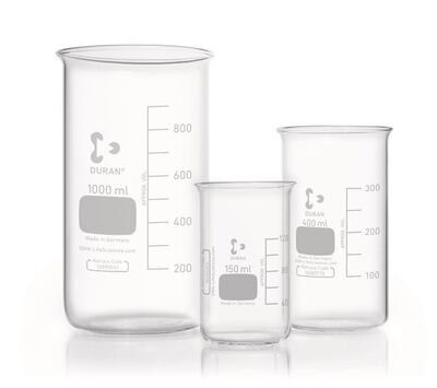 Beaker without spout, 100 ml, 10 Piece(s)