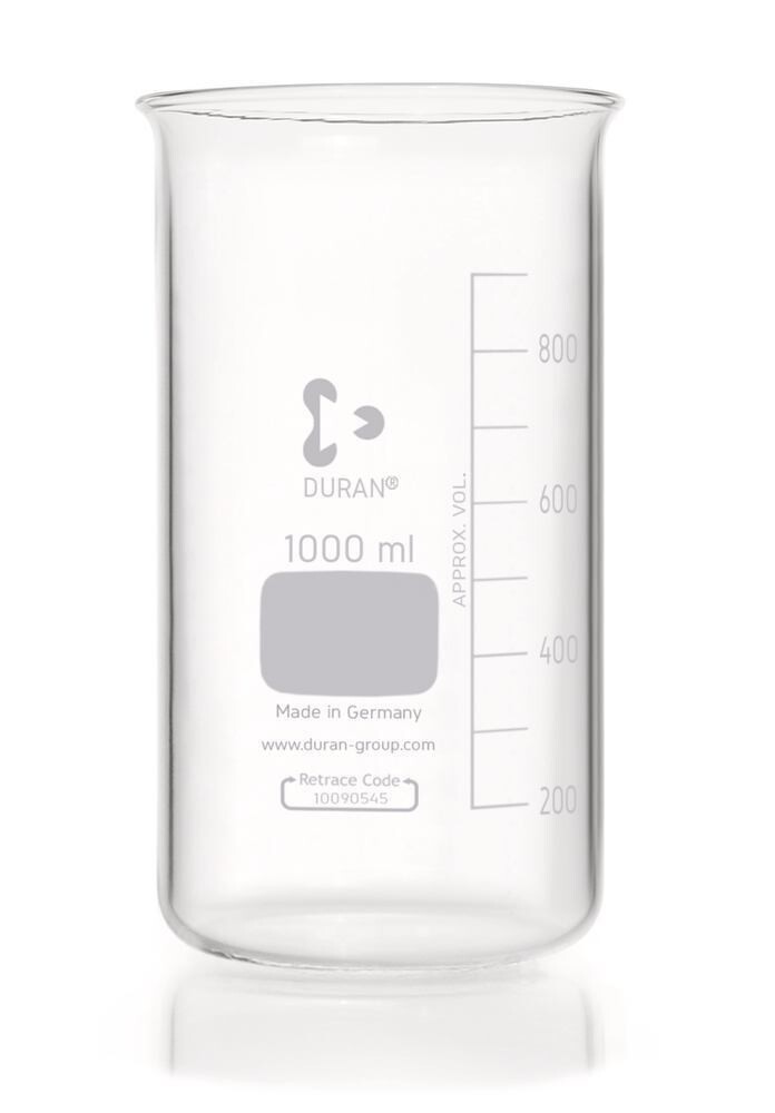 Beaker without spout, 1000 ml, 10 Piece(s)