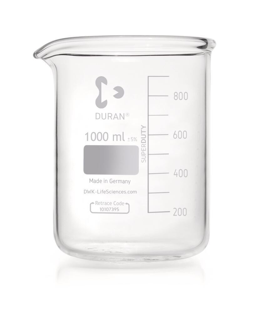 Beaker DURAN® Super Duty low form, 1000 ml, 10 Piece(s)