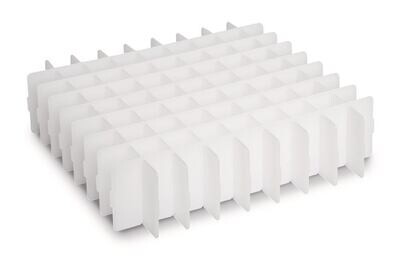 Accessories grid insert for cryogenic boxes, Compartment size, 20,5 x 20,5 mm, No. of slots, 36, 6 x 6, 5 Piece(s)