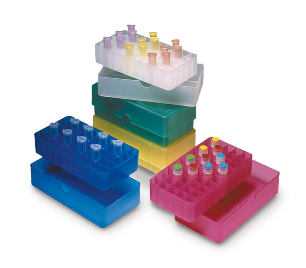 Cryo-Aufbewahrungsbox, PP, transparent, 50 Stellplätze (5 x 10), 1 Stück