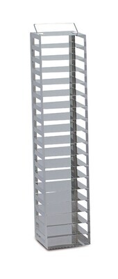 Rack criogenico in acciaio inossidabile alto (per congelatori a pozzetto), Adatto per, Altezza scatola, 50 mm, 1 x 9, Altezza, 495 mm, 1 Pezzo